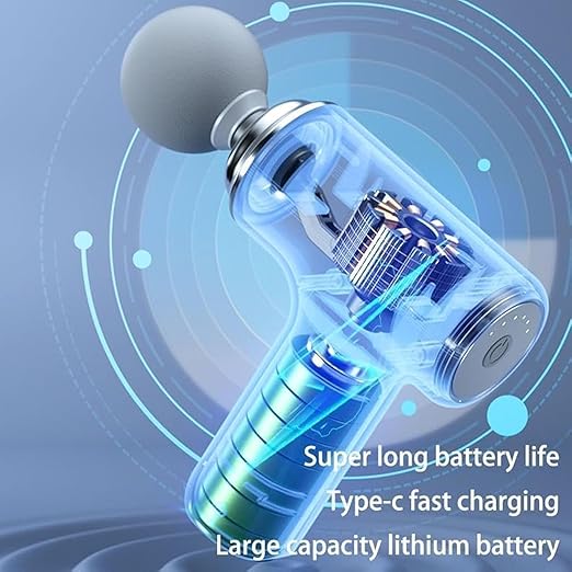 Machine for Body Pain – Mini Massage Gun for Deep Tissue, Muscle & Body Pain Relief – Handheld, Battery Powered Massager for Neck, Shoulder, Back, Foot (Multicolor)