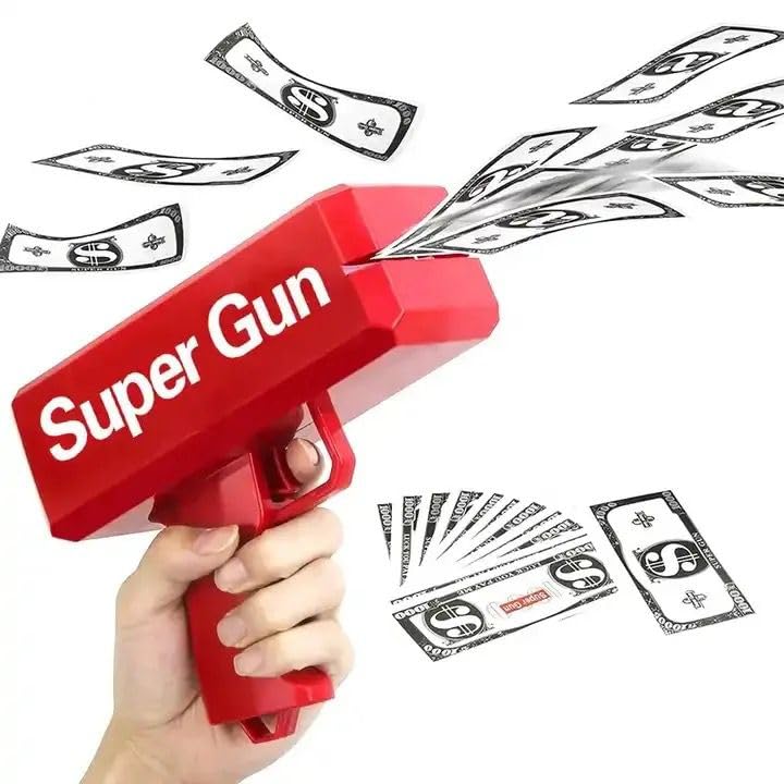 Super Cannon Money Guns Special Day Playing Spary Money Gun