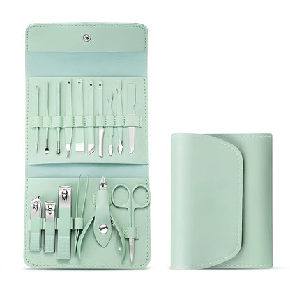 16-Piece Manicure Set Nail Clipper Kit