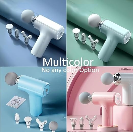 Machine for Body Pain – Mini Massage Gun for Deep Tissue, Muscle & Body Pain Relief – Handheld, Battery Powered Massager for Neck, Shoulder, Back, Foot (Multicolor)