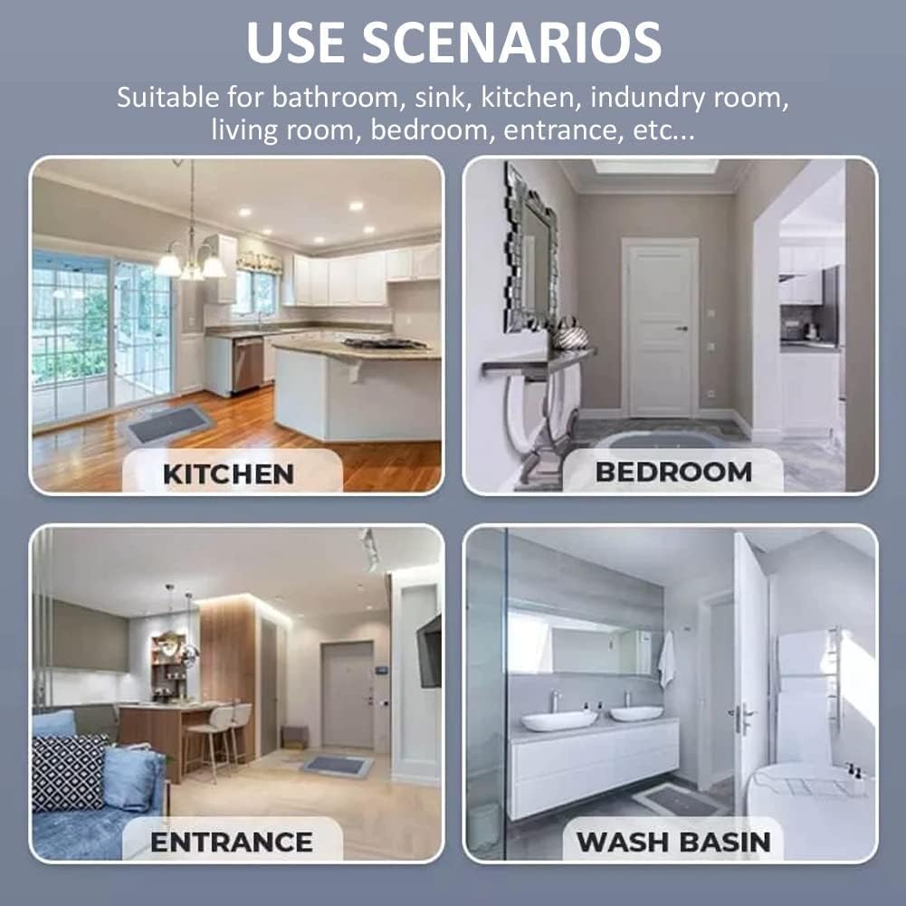 Anti-Slip Bathroom Mat (Pack of 2)