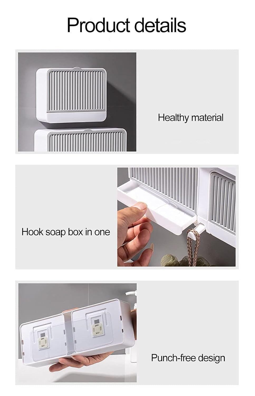 Wall-Mounted Double Bar Soap Box