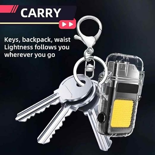 USB-C Rechargeable Electric Lighter: Windproof Dual Arc, Waterproof, Flameless Plasma Lighter for Outdoor Use