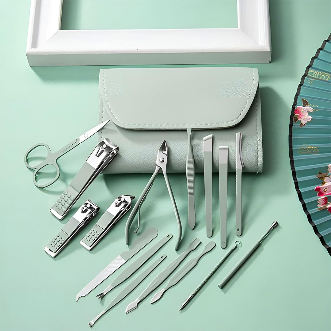 16-Piece Manicure Set Nail Clipper Kit