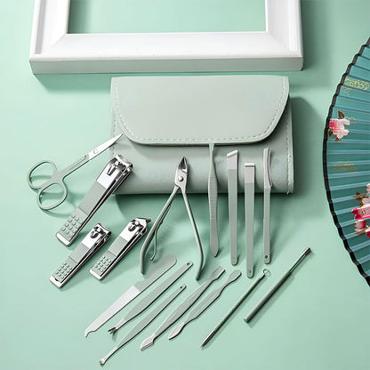 16-Piece Manicure Set Nail Clipper Kit