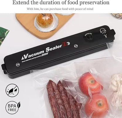 Vacuum Sealer Machine, One-Touch Automatic Household Sealing Machine Fresh Food Preservation Starter Kit, Compact Design Storage Saver, Portable Mini Plastic Bag Sealer For Food, Snack, Chip (Multi)
