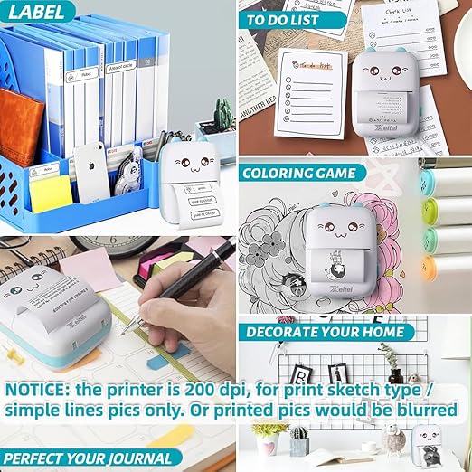 Mini Portable Thermal Printer