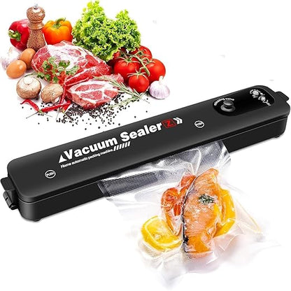 Vacuum Sealer Machine, One-Touch Automatic Household Sealing Machine Fresh Food Preservation Starter Kit, Compact Design Storage Saver, Portable Mini Plastic Bag Sealer For Food, Snack, Chip (Multi)