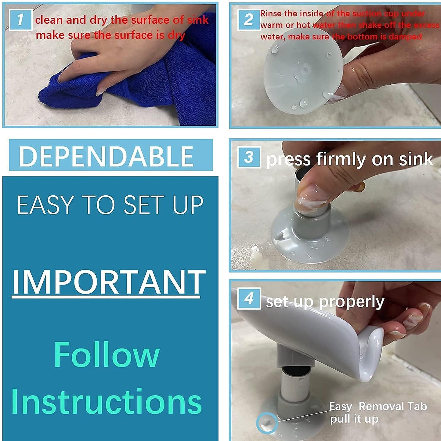 Self-Draining Soap Tray