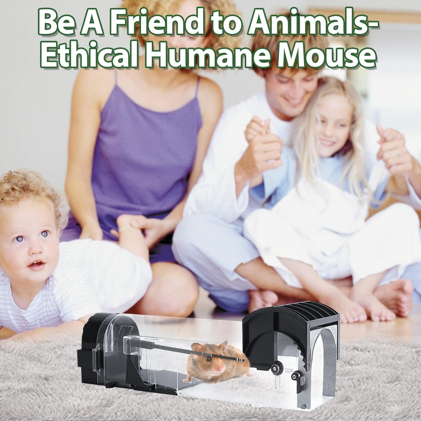 Rat Catcher Trap for Home | Reusable Mouse Trap Cage for House, Garden & Patio