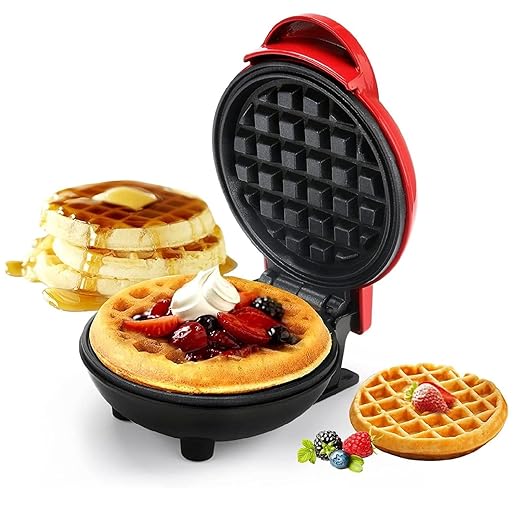 3 In 1 Mini Waffle Maker Machine For Home, Small Waffle Making Iron Electric Wafers Maker Machine, Pancake Maker - 350Watts (Multi)