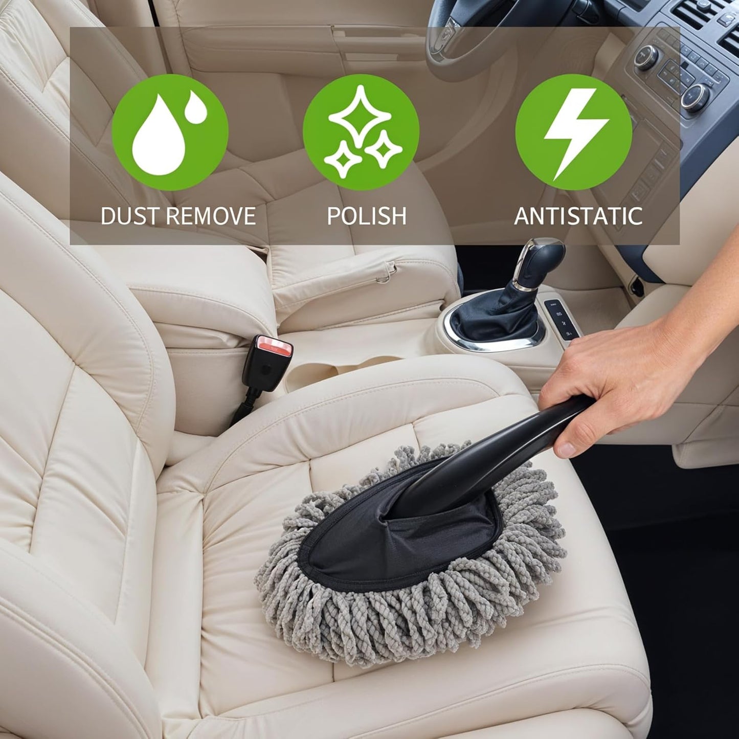 Pack of 6 Microfiber Car Duster Car Cleaning Kit