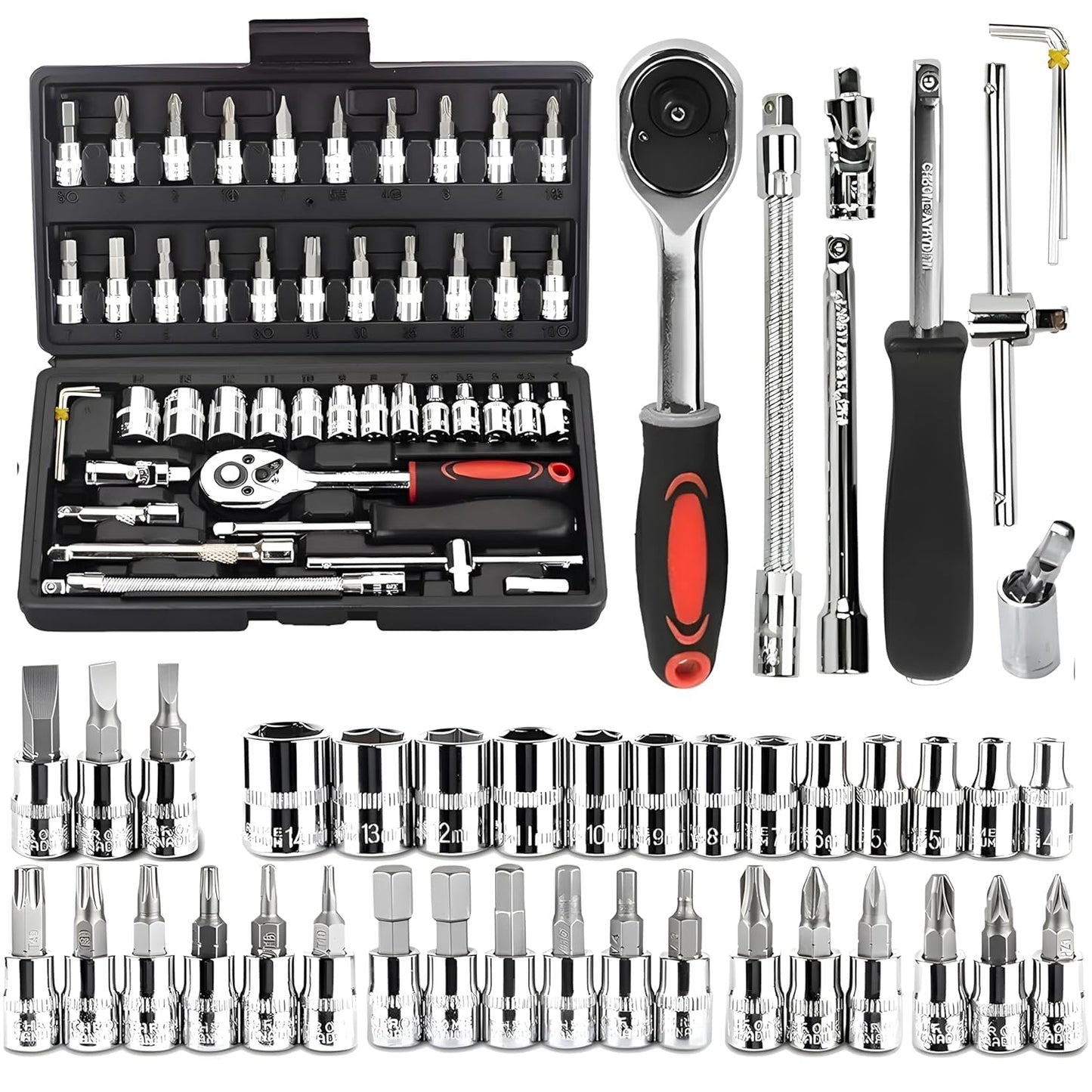47-in-1 Electric Screwdriver Set | USB Rechargeable Cordless Drill Driver Kit