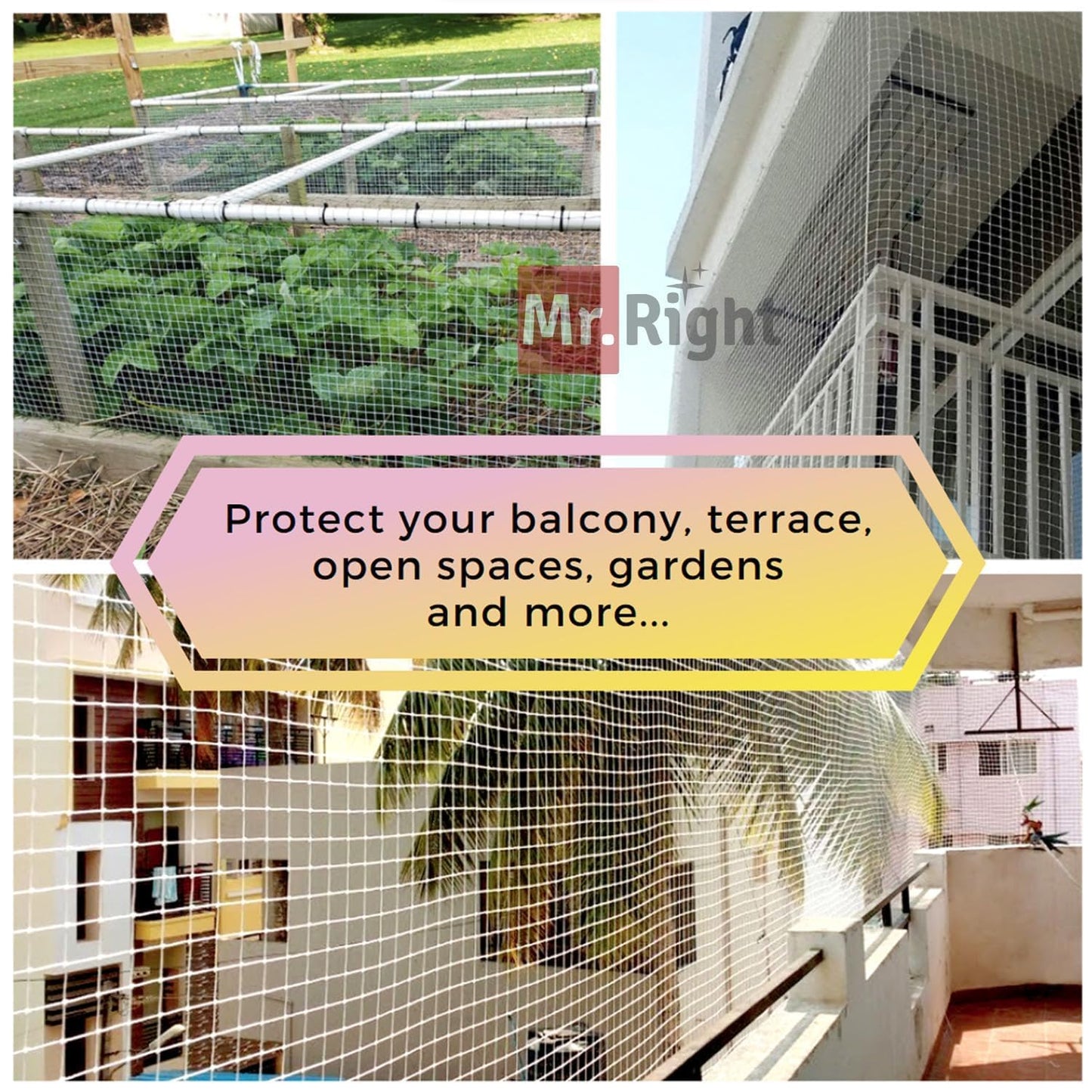 Pigeon Net for Balconies, Bird Control, Anti Bird