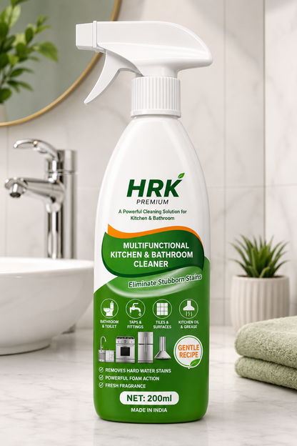 3 Pack Cleaning Combo | Bathroom & Kitchen Cleaner Spray | Floor Cleaning Brush | Gap Cleaning Brush